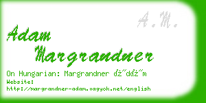 adam margrandner business card